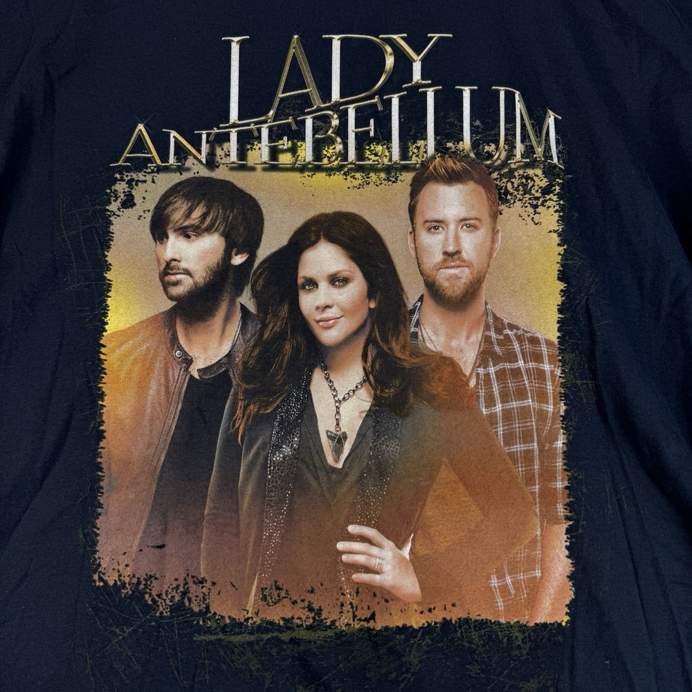 Lady Antebellum Band Graphic T-Shirt Men XL Black Gildan Softstyle Country Music